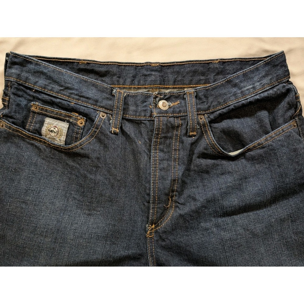Cinch Silver Label Men's Jeans 34x36 Dark Wash Slim Fit Straight Leg EUC - Picture 4 of 10